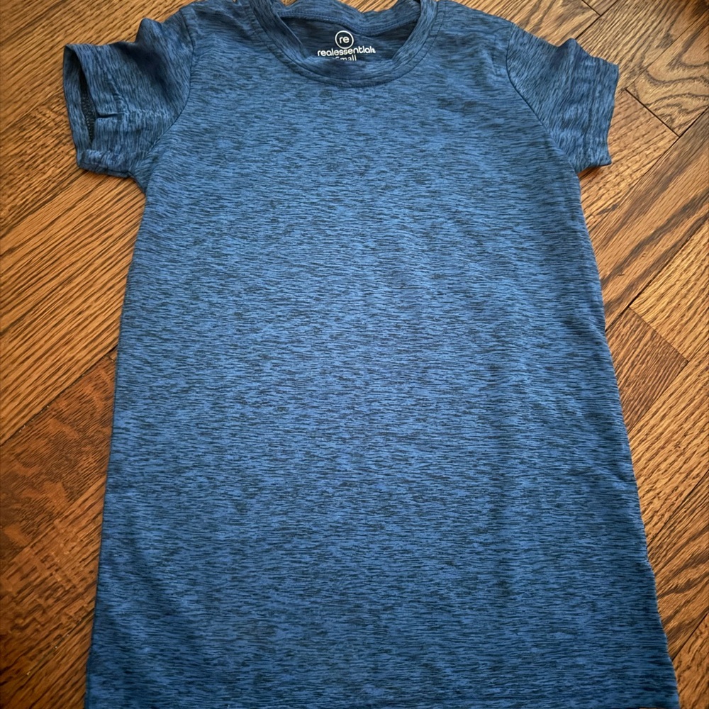 Essentials Heather Blue Kids Tee
